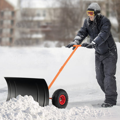 Pousse-neige sur roues 74 cm pour l'entrée