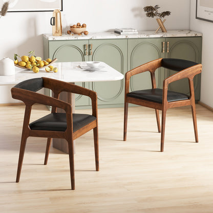 Chaise de salle à manger rembourrée — Lot de 2