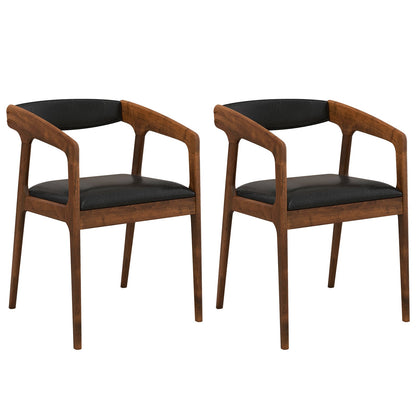 Chaise de salle à manger rembourrée — Lot de 2