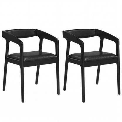 Chaise de salle à manger rembourrée — Lot de 2