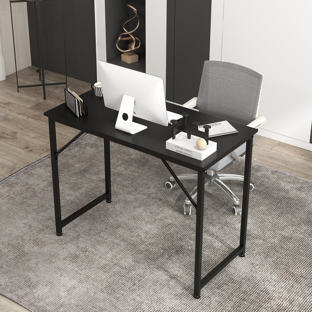 Bureau d'ordinateur en L pour bureau à domicile