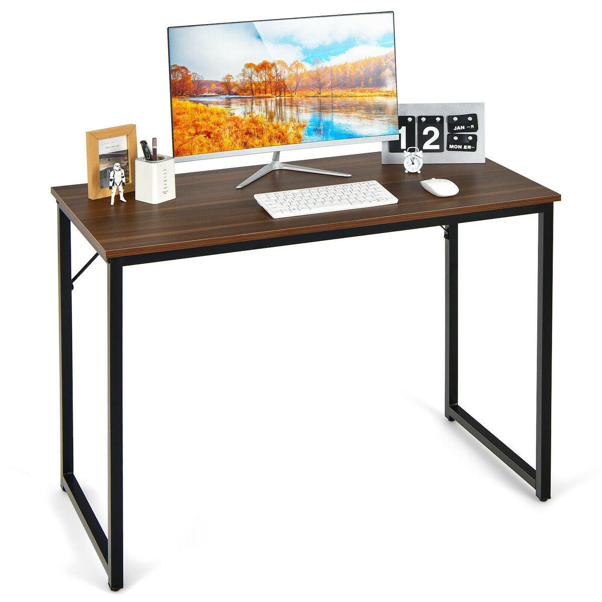 Bureau d'ordinateur en L pour bureau à domicile