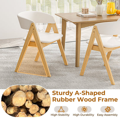 Chaises de salle à manger rembourrées — Lot de 2