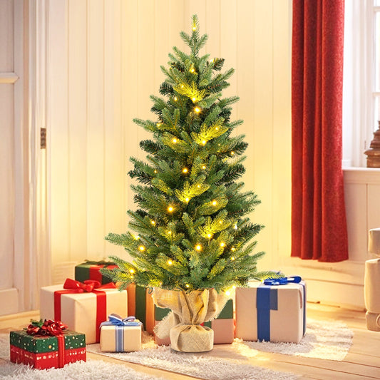 Arbre de Noël artificiel miniature lumineux