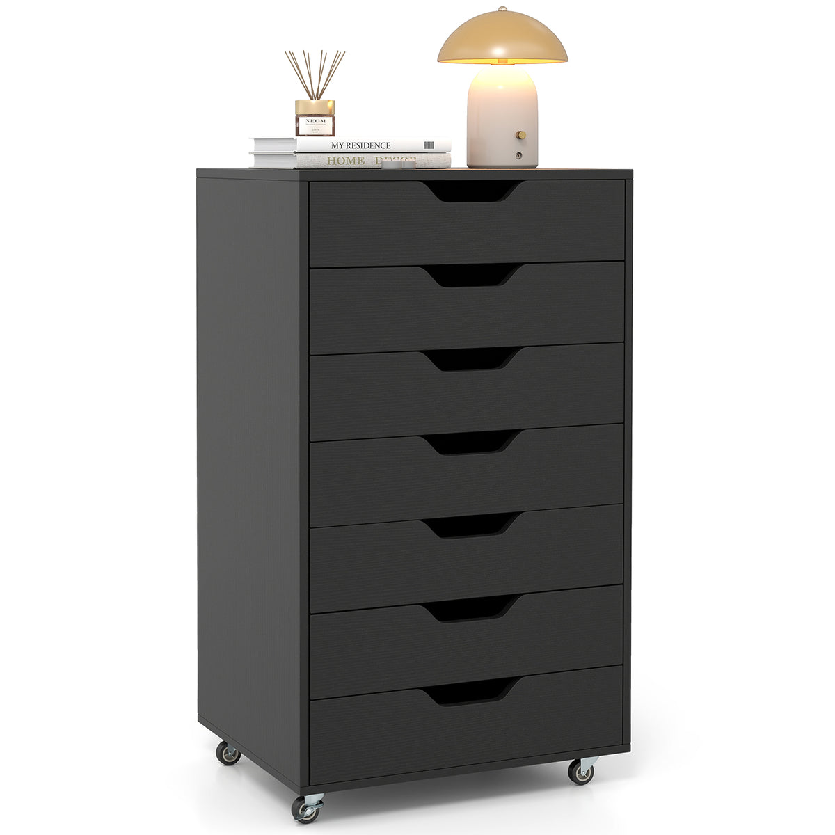Caisson de rangement 7 tiroirs sur roulettes