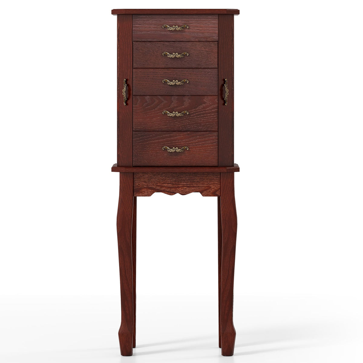 Armoire à bijoux sur pied à 5 tiroirs