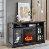 Electric Fireplace TV Stand with Cabinets
