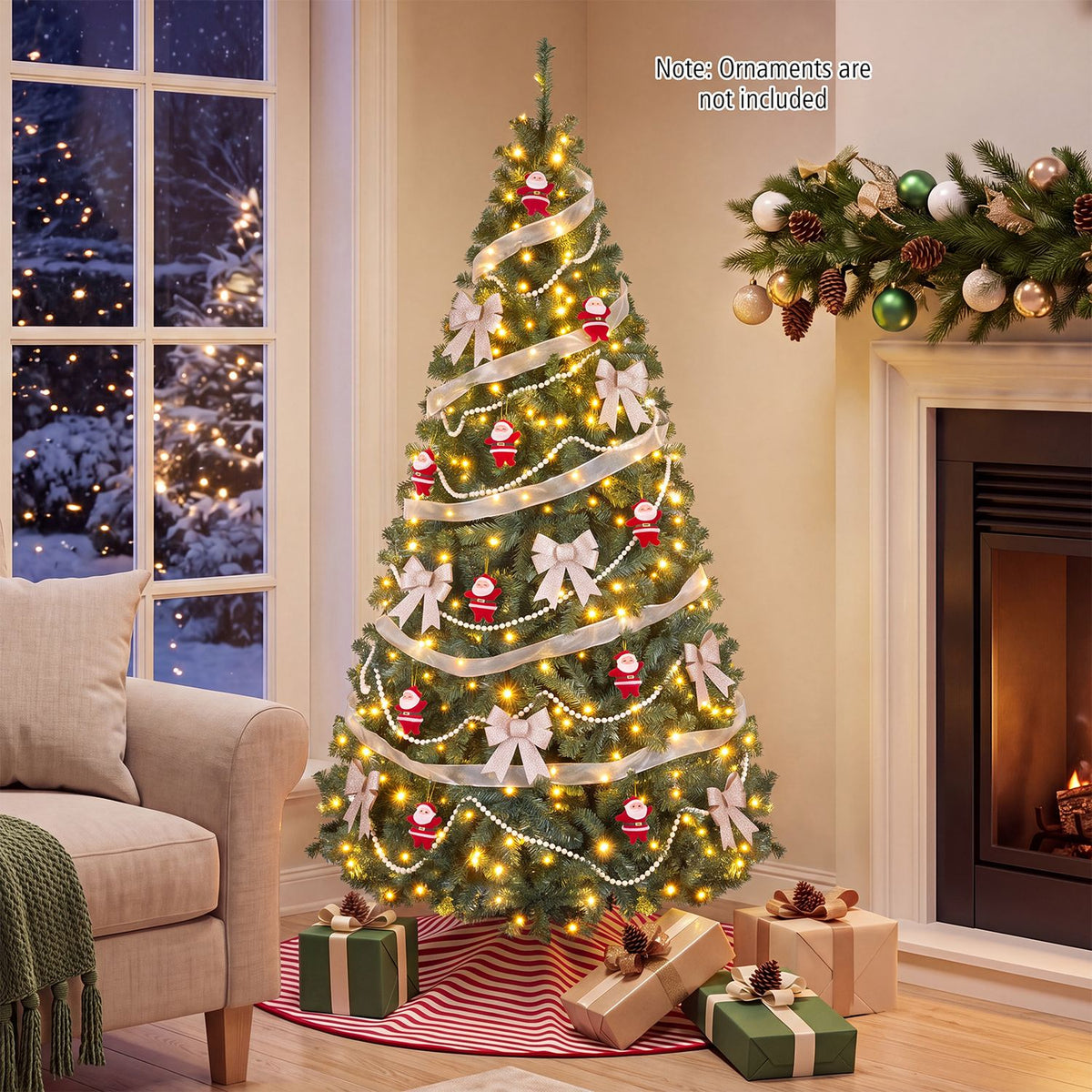 Arbre de Noël artificiel pré-éclairé 152 cm