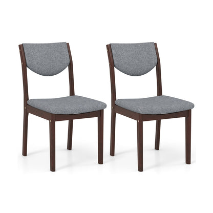 Chaise de salle à manger en bois similicuir — Lot de 2