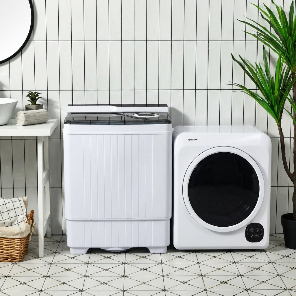 Laveuse et sécheuse compactes combo semi-automatiques 12 kg
