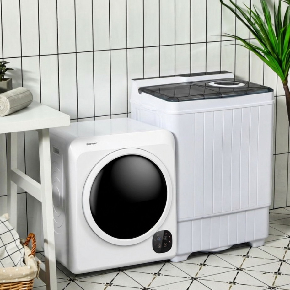 Laveuse et sécheuse compactes combo semi-automatiques 12 kg