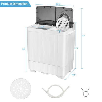Laveuse et sécheuse compactes combo semi-automatiques 12 kg