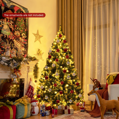 Arbre de Noël artificiel enneigé lumineux 183 cm