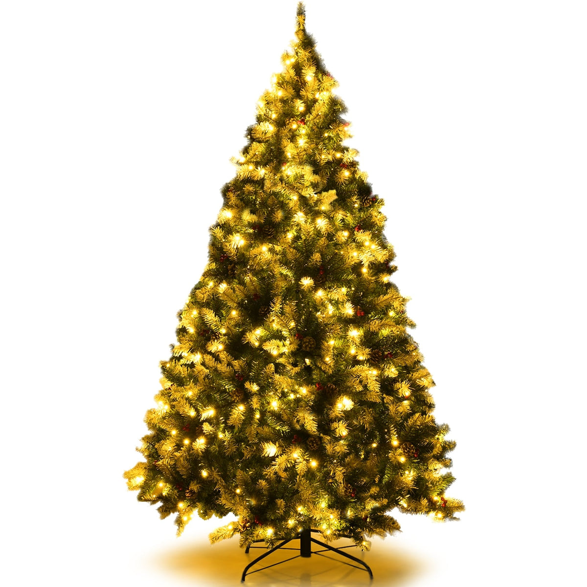 Arbre de Noël artificiel enneigé lumineux 183 cm