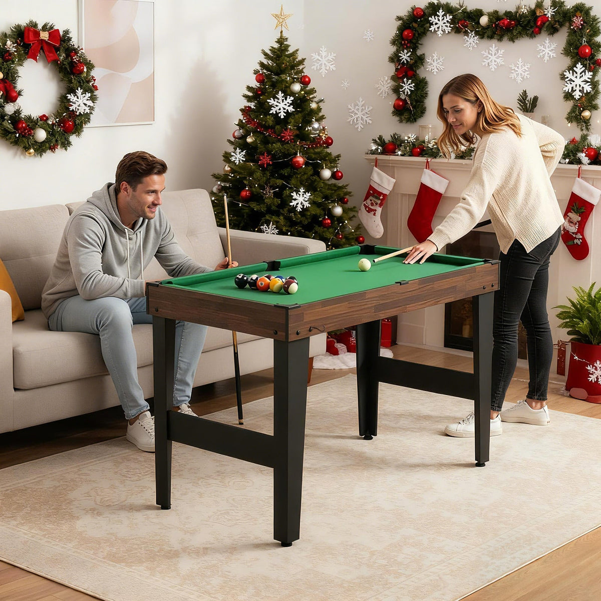 Table multi-jeux 10-en-1 de 127 cm avec baby-foot