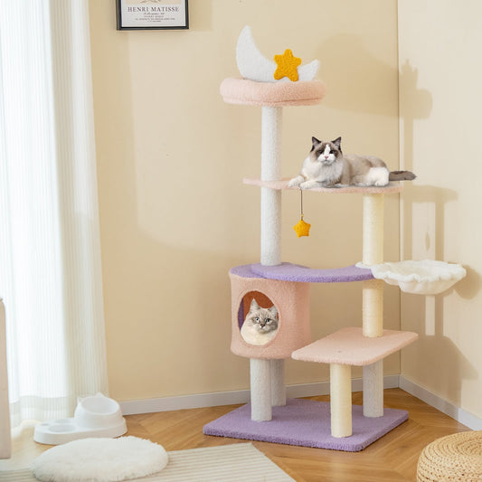 Arbre à chat multiétage avec griffoirs en sisal