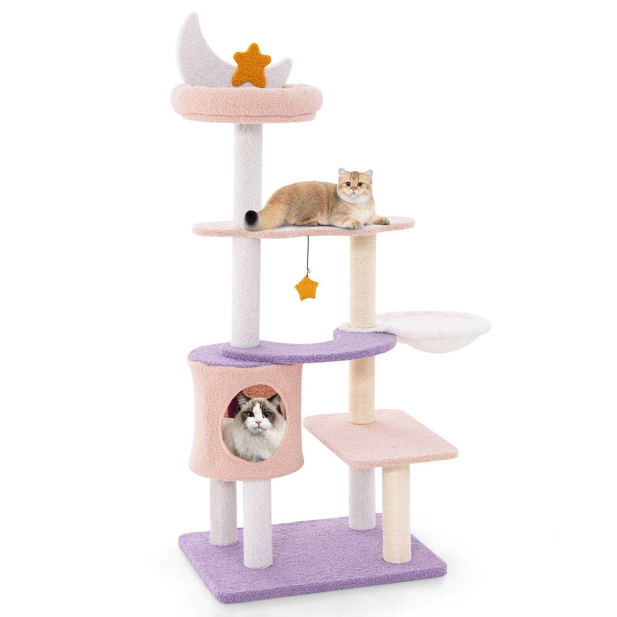 Arbre à chat multiétage avec griffoirs en sisal