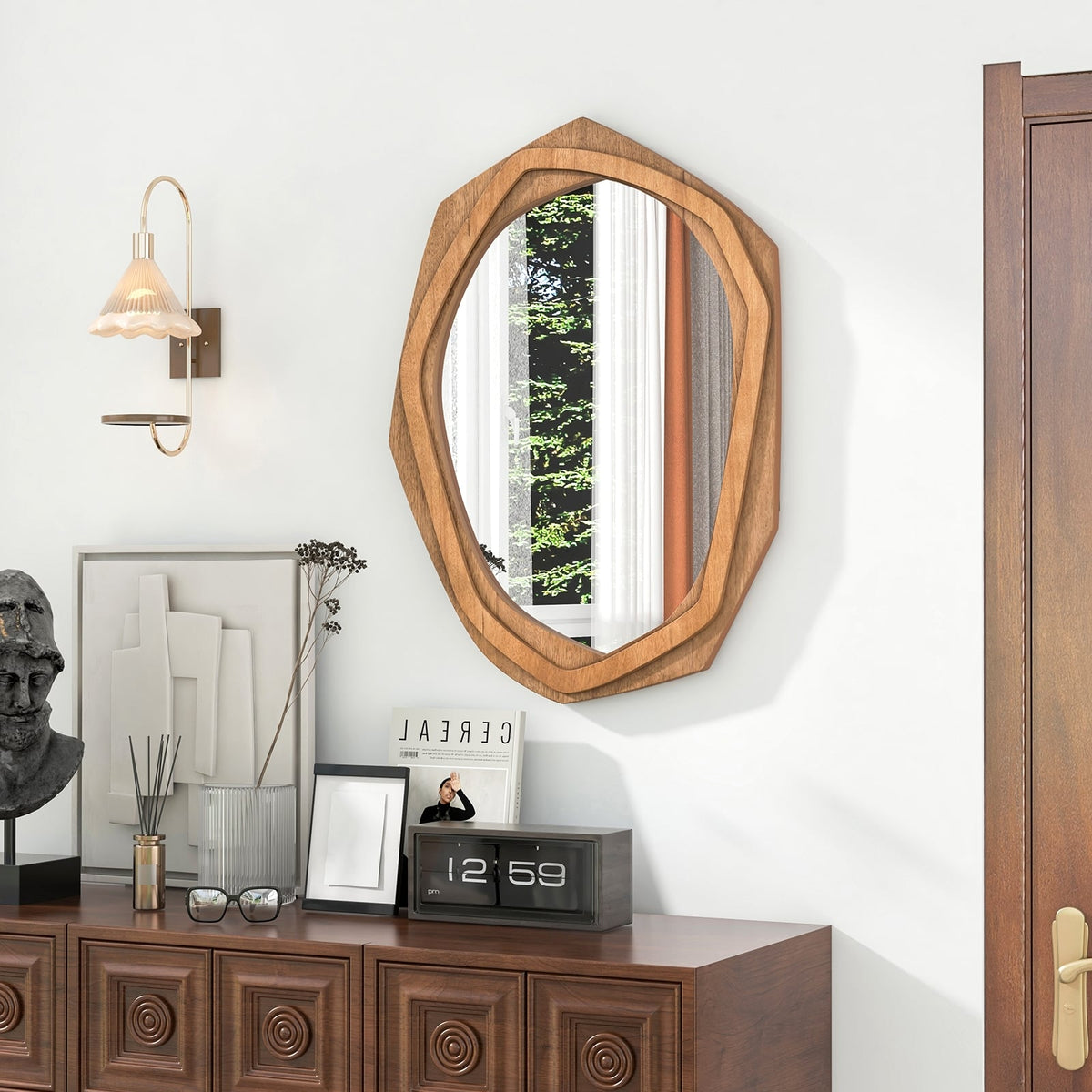 Miroir mural irrégulier décoratif moderne