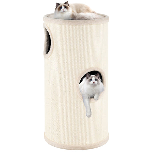 Arbre à chat multiétage avec griffoir en sisal