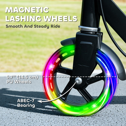 Kids Scooter Light-Up Wheels Adjustable 3-8 Years