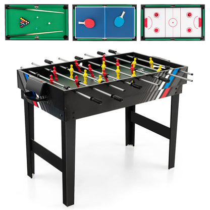 Table multi-jeux 4-en-1 avec billard