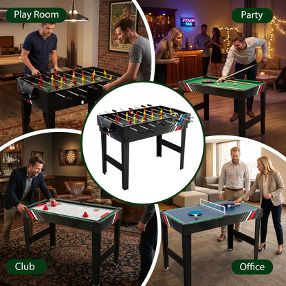 Table multi-jeux 4-en-1 avec billard