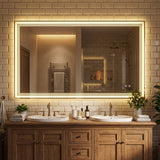Espejo de baño con LED de 122 cm x 71 cm