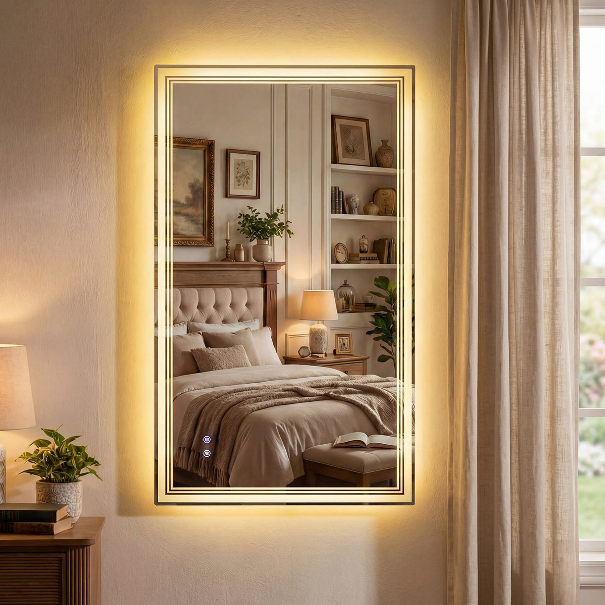Miroir de salle de bains à DEL 122 cm x 71 cm