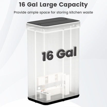 Poubelle intelligente à capteur 61 litres
