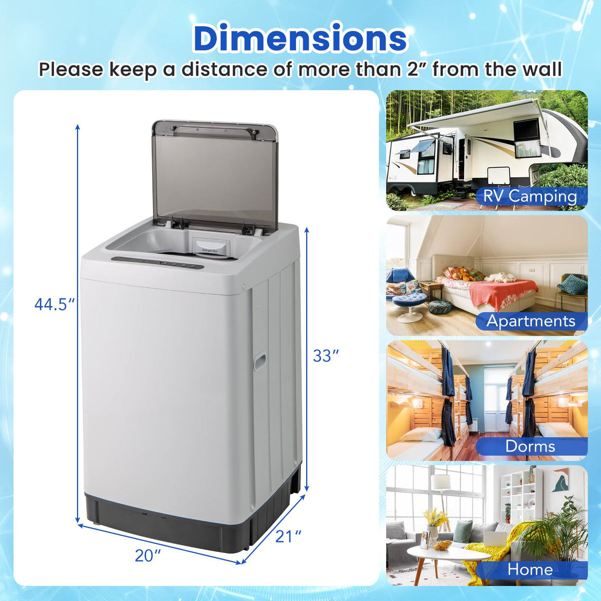 Laveuse automatique compacte 5 kg