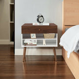 Mid-century nightstand with drawer