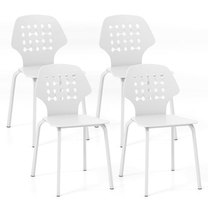 Chaises de salle à manger en métal — Lot de 4