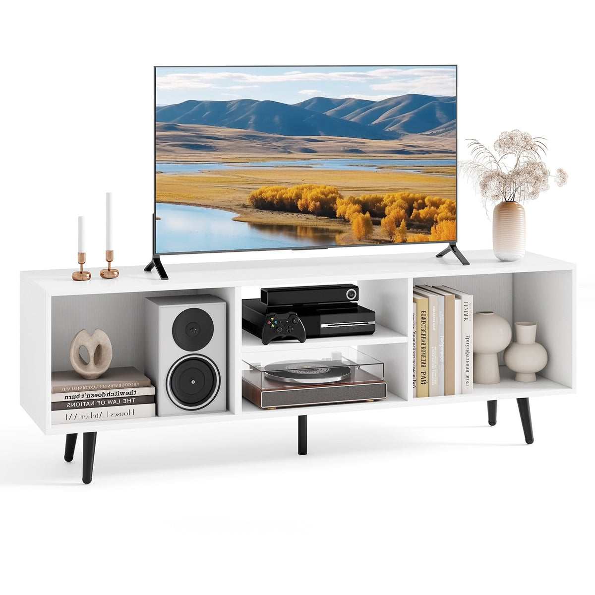 Meuble TV moderne avec compartiments de rangement