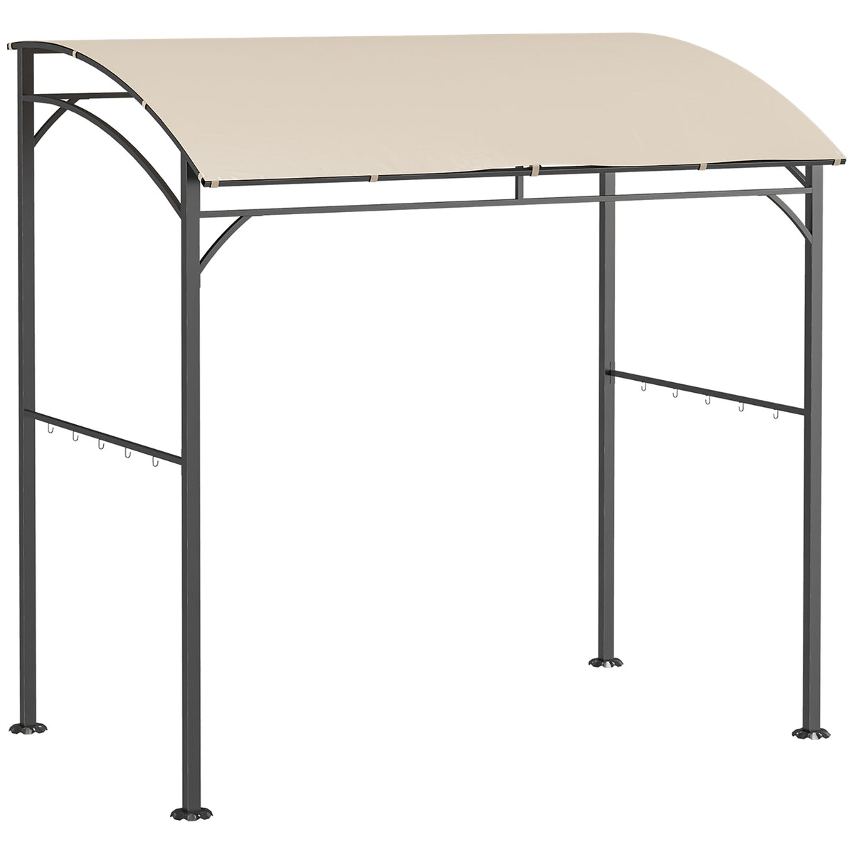 Cenador curvo para barbacoa de 7' x 5'