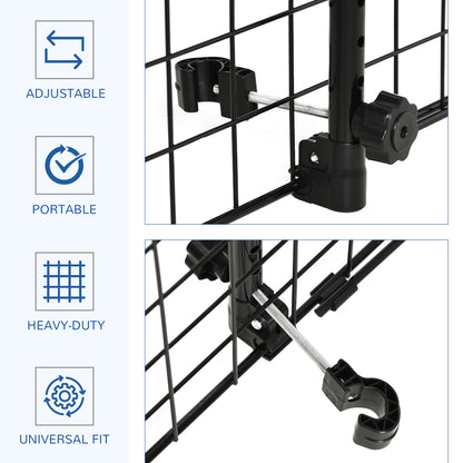 Valla ajustable para coche para perros — metal