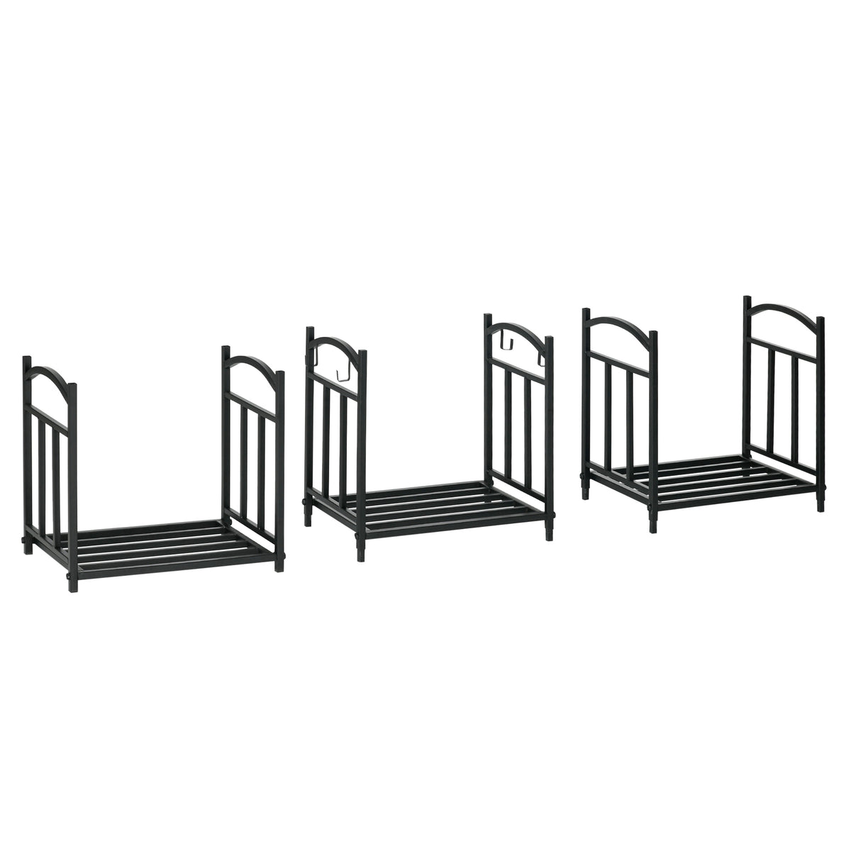 Soporte para leña de 3 niveles