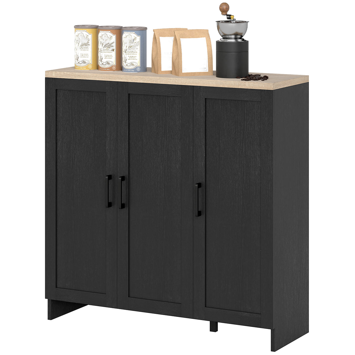 Modern Sideboard with Shaker Doors and Adjustable Shelves