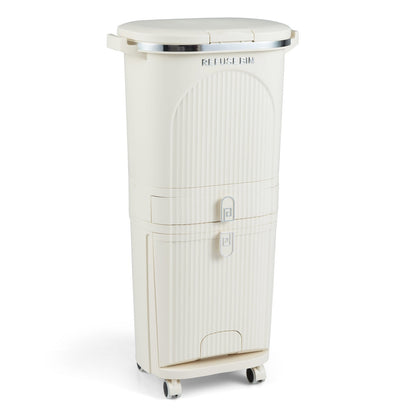 Poubelle de cuisine à tri sélectif 42 litres