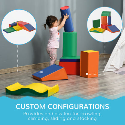 Modular Foam Climbing Play Blocks Set of 7 for Toddlers