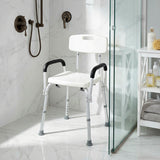 ਹੱਥਲੱਤ ਵਾਲੀ ਅਡਜਾਯੋਗ ਮੈਡੀਕਲ ਸ਼ਾਊਅਰ ਕੁਰਸੀ