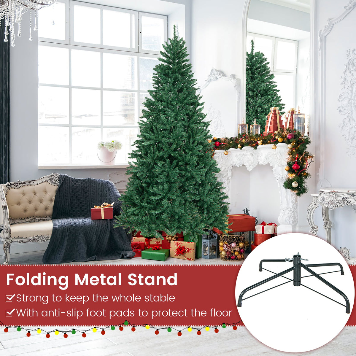 Arbre de Noël artificiel 2,3 m (229 cm)