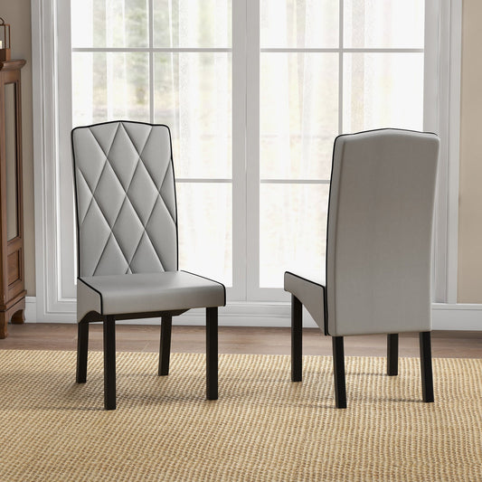 Chaise de salle à manger moderne à haut dossier
