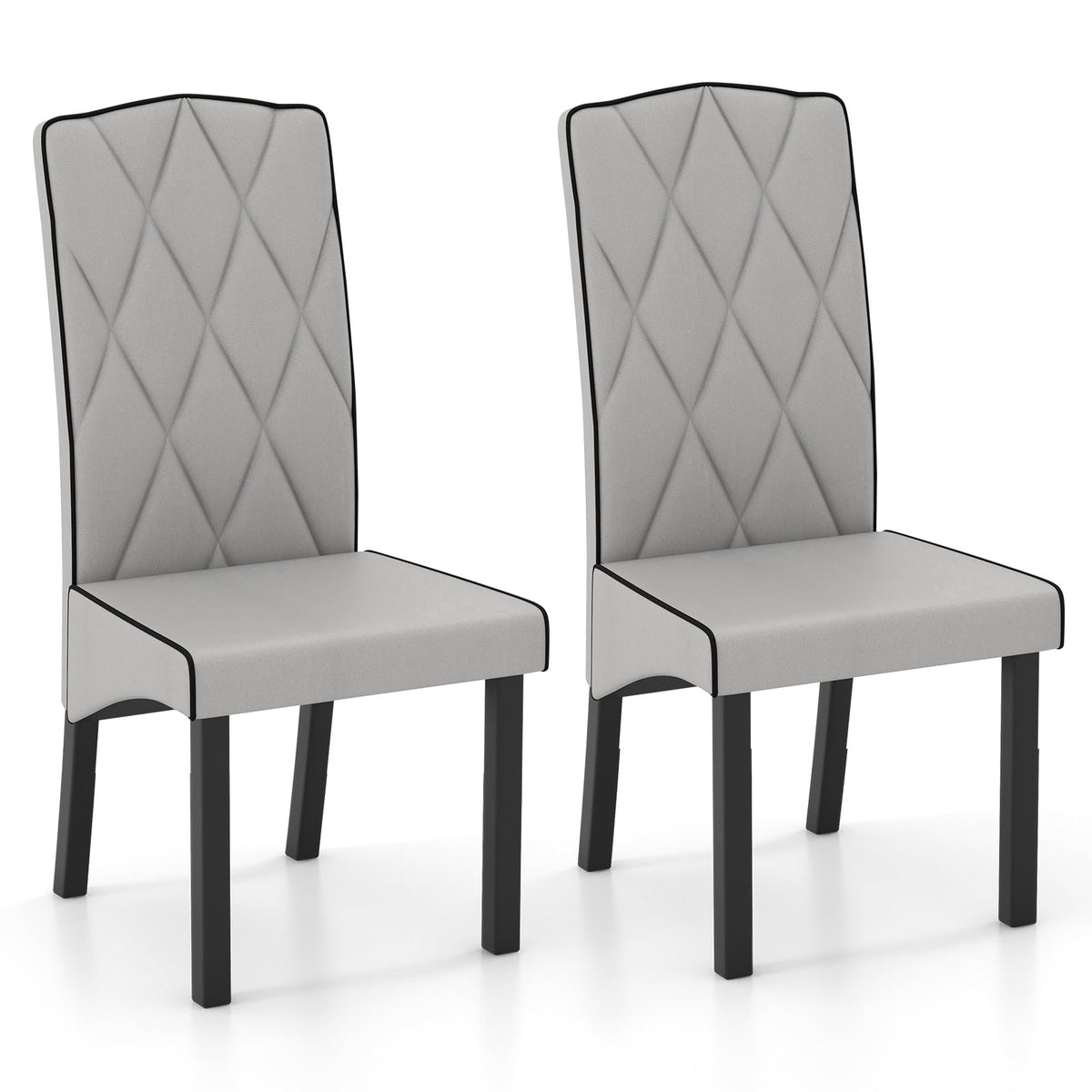 Chaise de salle à manger moderne à haut dossier