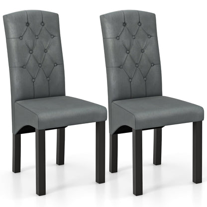 Chaise de salle à manger moderne à haut dossier