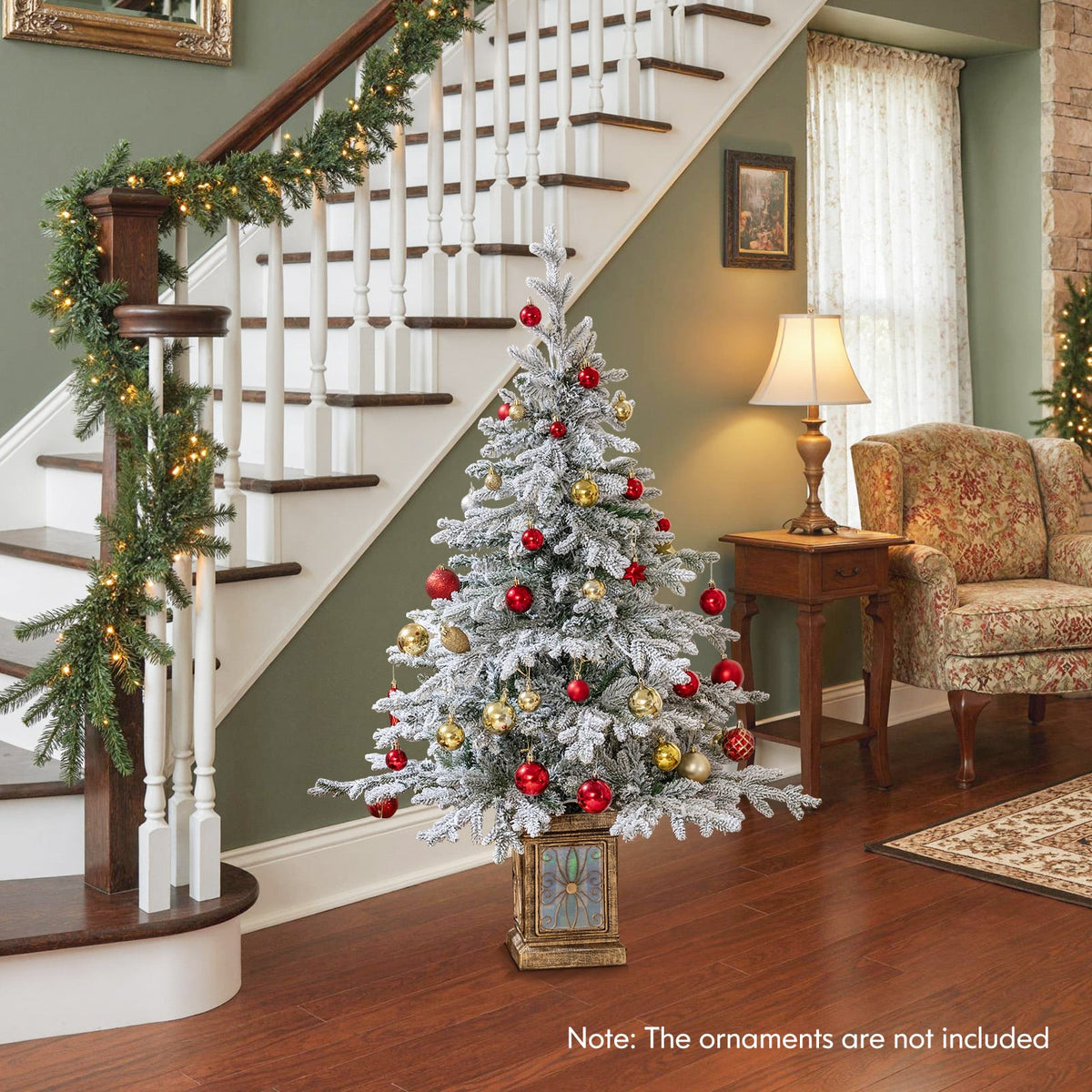 Arbre de Noël artificiel en pot lumineux — Lot de 2