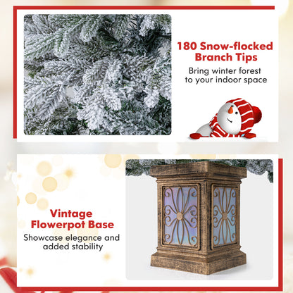 Arbre de Noël artificiel en pot lumineux — Lot de 2