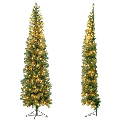 Arbre de Noël mural illuminé 213 cm