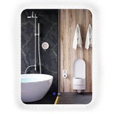 Espejo de pared luminoso antivaho táctil 81 x 61 cm