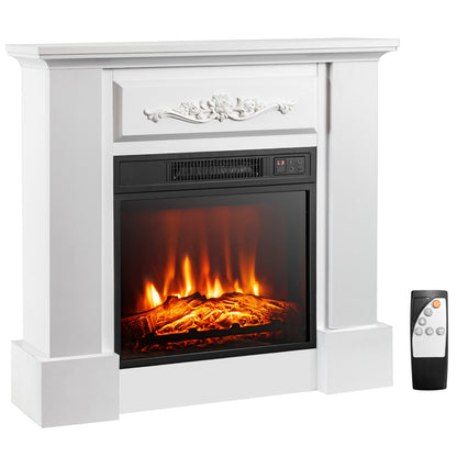 Foyer électrique meuble télé 1400W avec télécommande