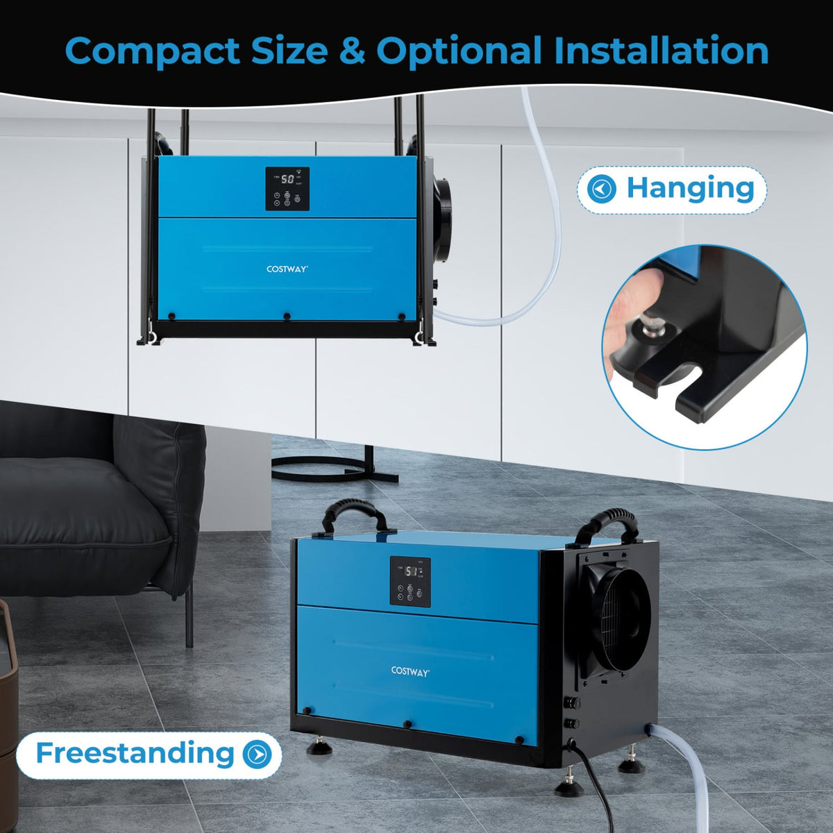 Déshumidificateur de vide sanitaire intelligent 91 litres